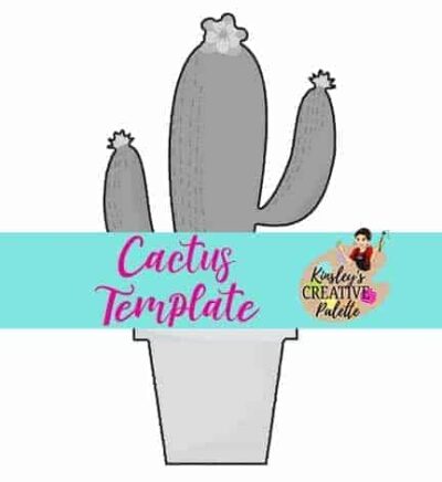 Cactus Door Hanger Template (Downloadable)
