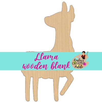 Llama Door Hanger Blank