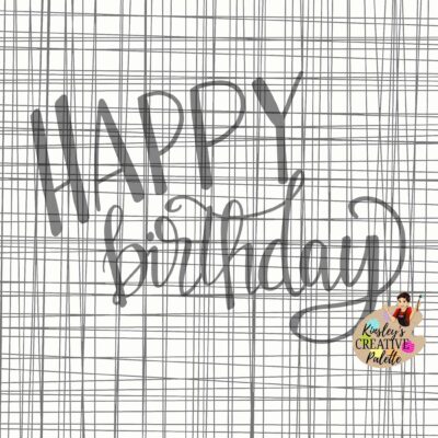 Happy Birthday TRACEABLE Lettering Template