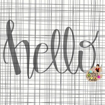 Hello TRACEABLE Lettering Template 2