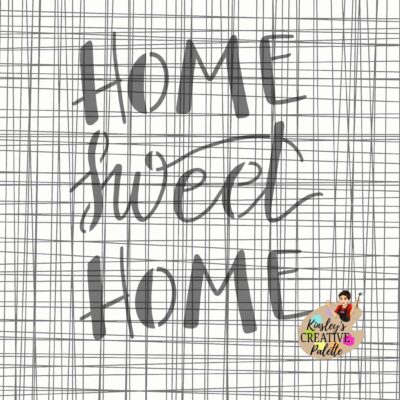 Home Sweet Home STENCIL Lettering Template