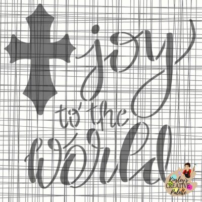 Joy to the World STENCIL Lettering Template
