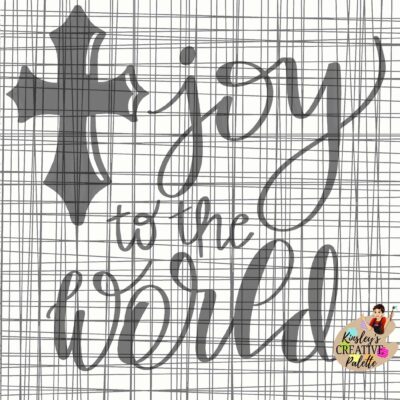 Joy to the World TRACEABLE Lettering Template