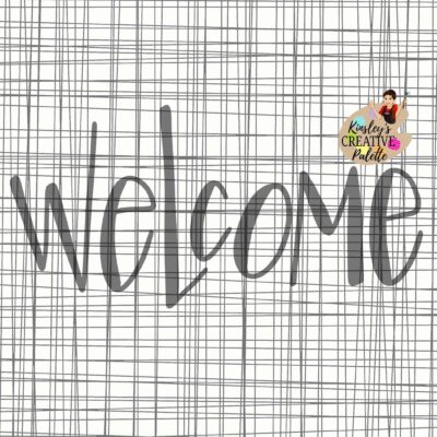 Welcome TRACEABLE Lettering Template 3