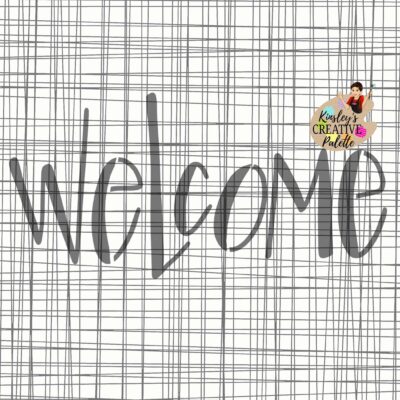 Welcome STENCIL Lettering Template 3