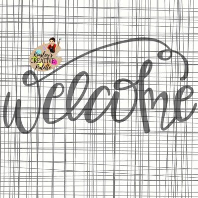 Welcome TRACEABLE Lettering Template 2