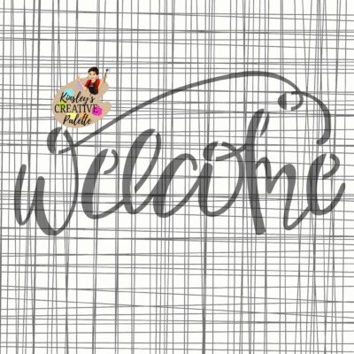 Welcome STENCIL Lettering Template 2