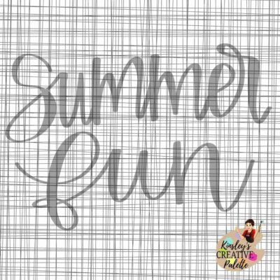 Summer Fun TRACEABLE Lettering Template