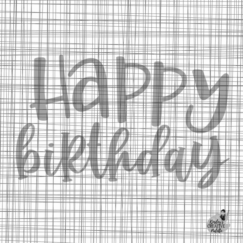 Happy Birthday Lettering Template
