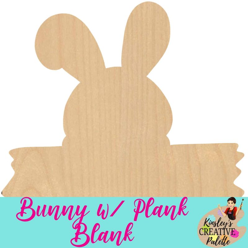 Bunny with plank blank