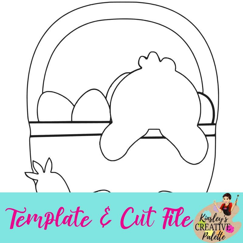 Easter Basket Template and Cut file