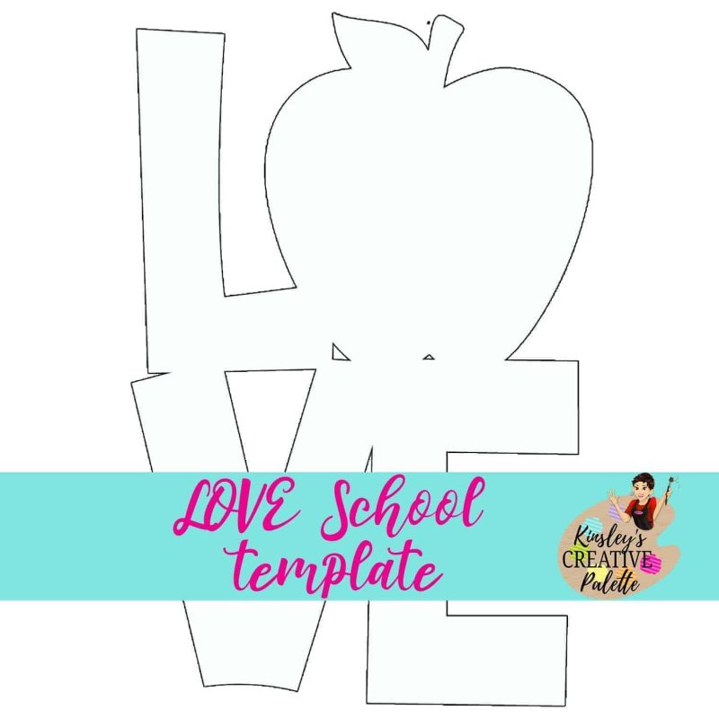 Love school template preview