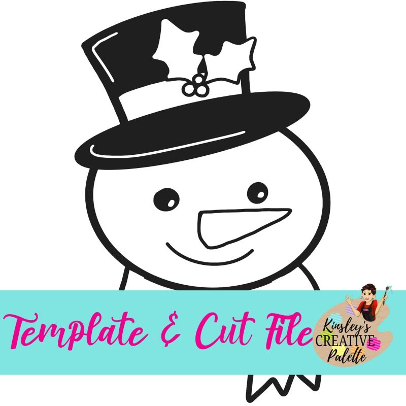 Snowman Template and Cut File