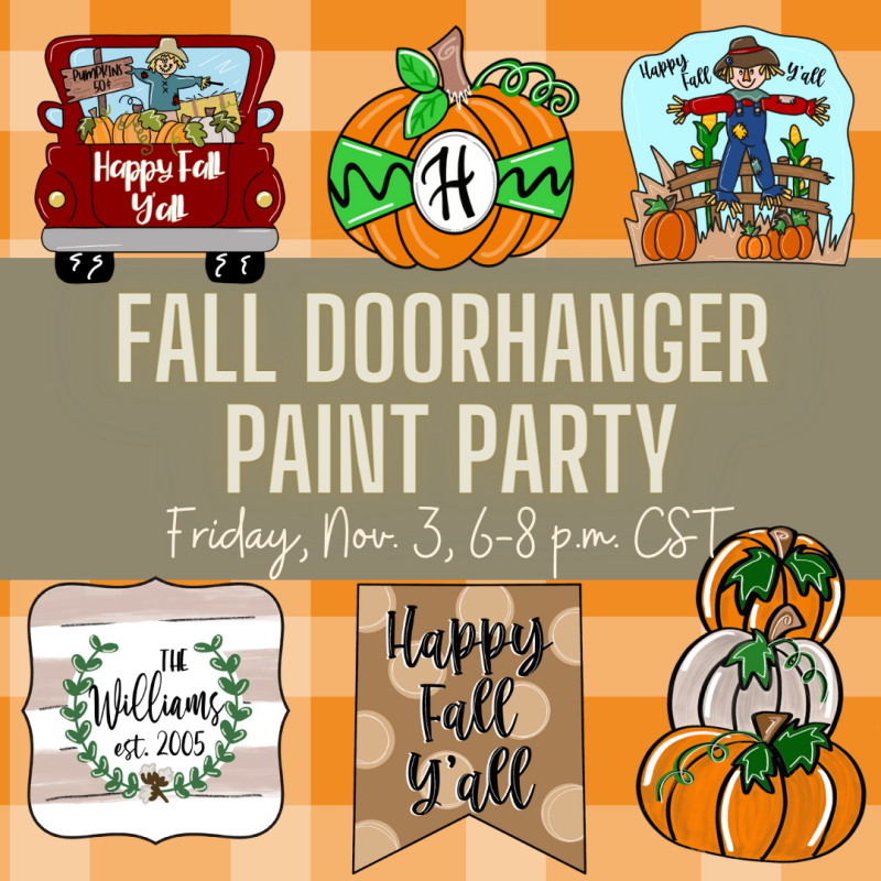 Fall Doorhanger Paint Party