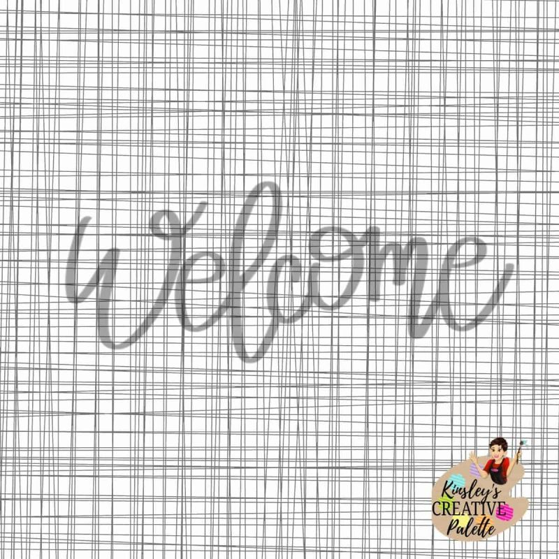 Welcome Lettering Template