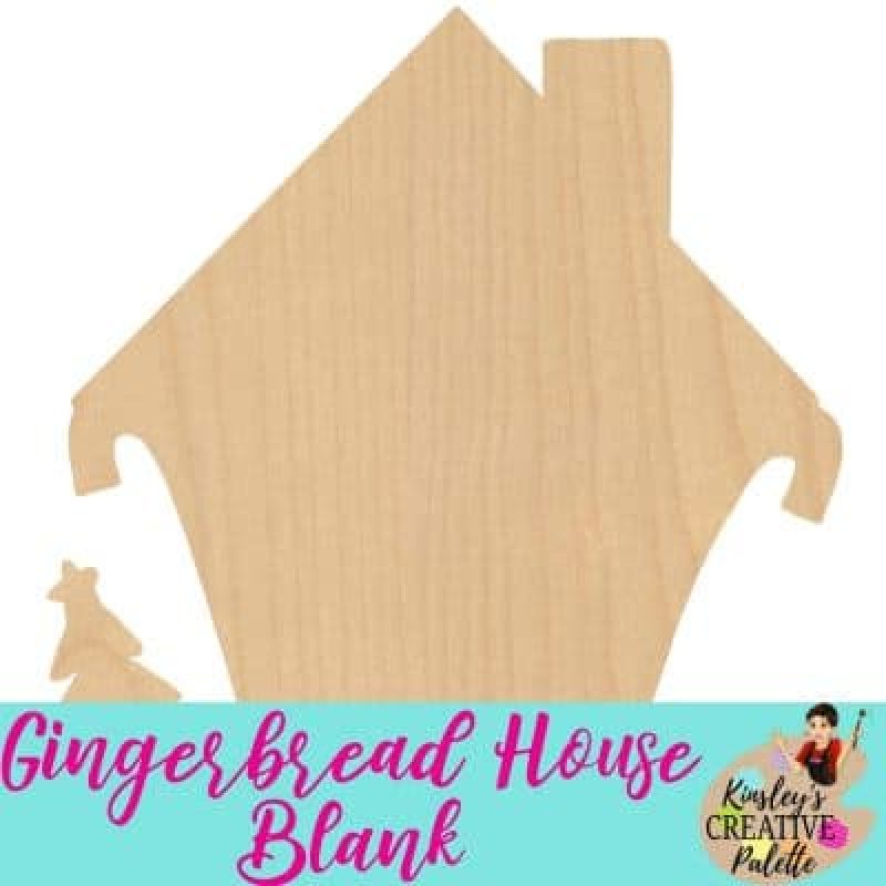 Gingerbread House Door Hanger Template