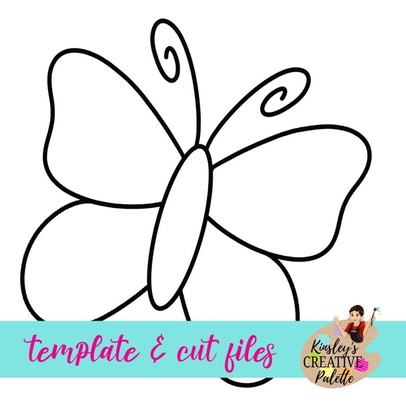 butterfly template and cut files preview