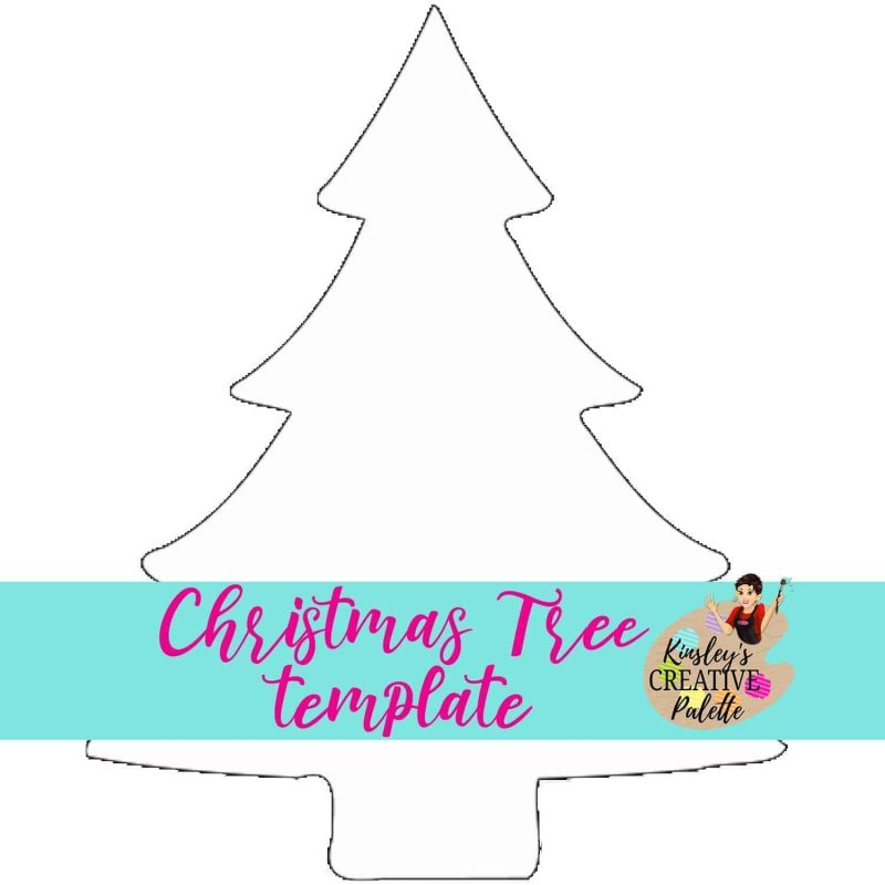 christmas tree template preview