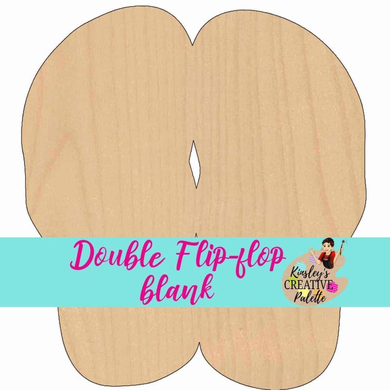 double flip flop blank preview