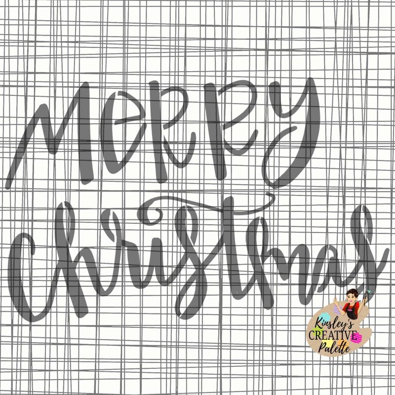 merry christmas stencil preview
