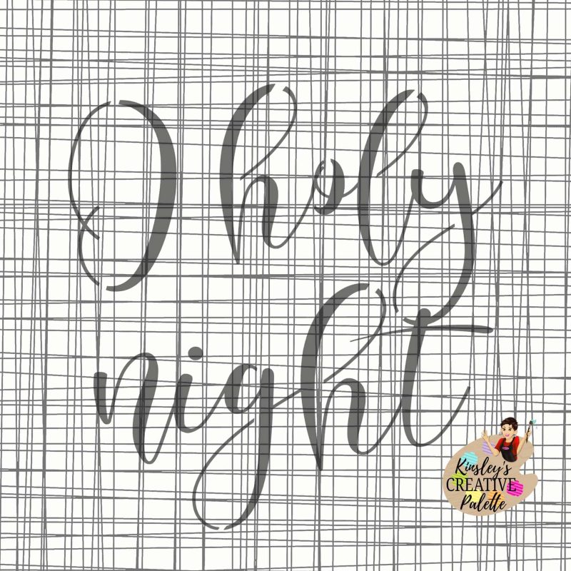 o holy night stencil