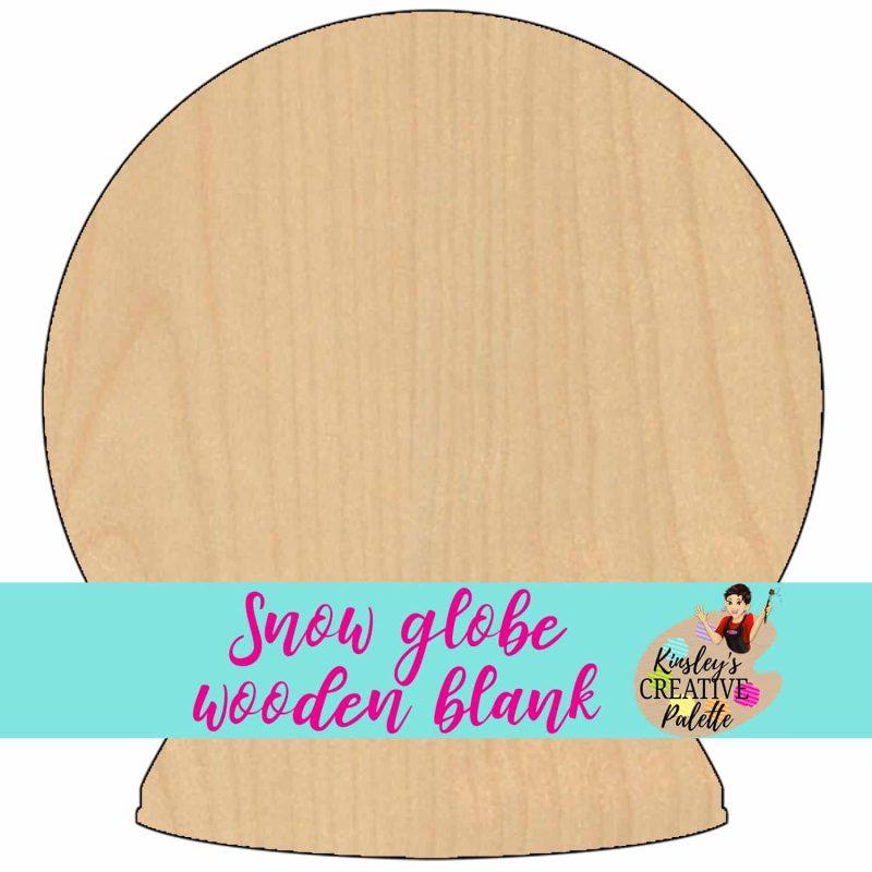 snowglobe wooden blank preview